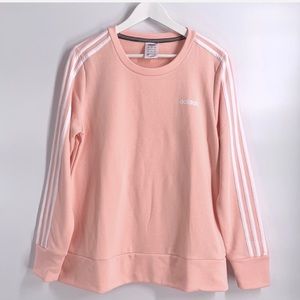 ADIDAS 3-Stripe Women’s Sweatshirt in pink Medium